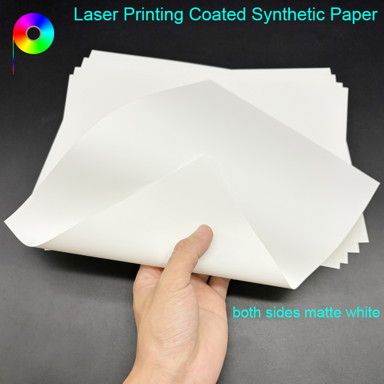 130micron A4 Size Both Sides Matte White Finish Laser Printing Synthetic Paper